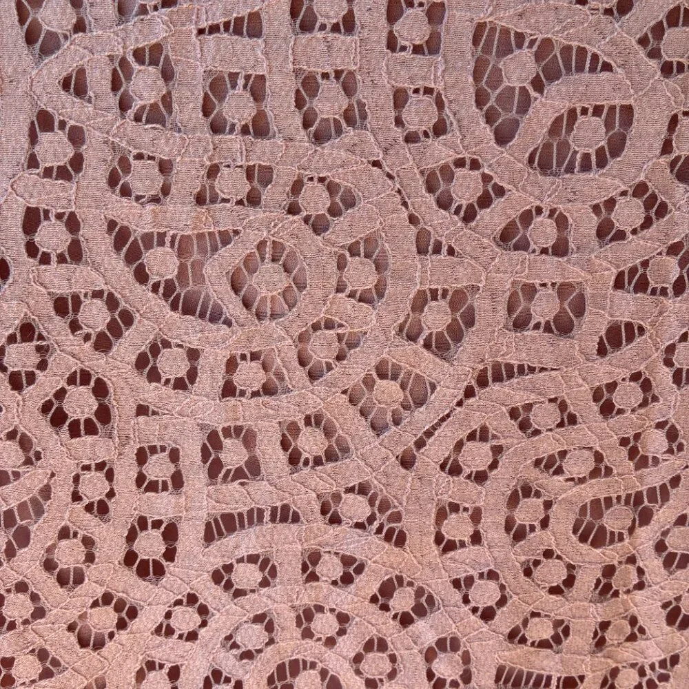 J. Crew Pink Shirt Paisley Lace with 3/4 Sleeve - Size 00